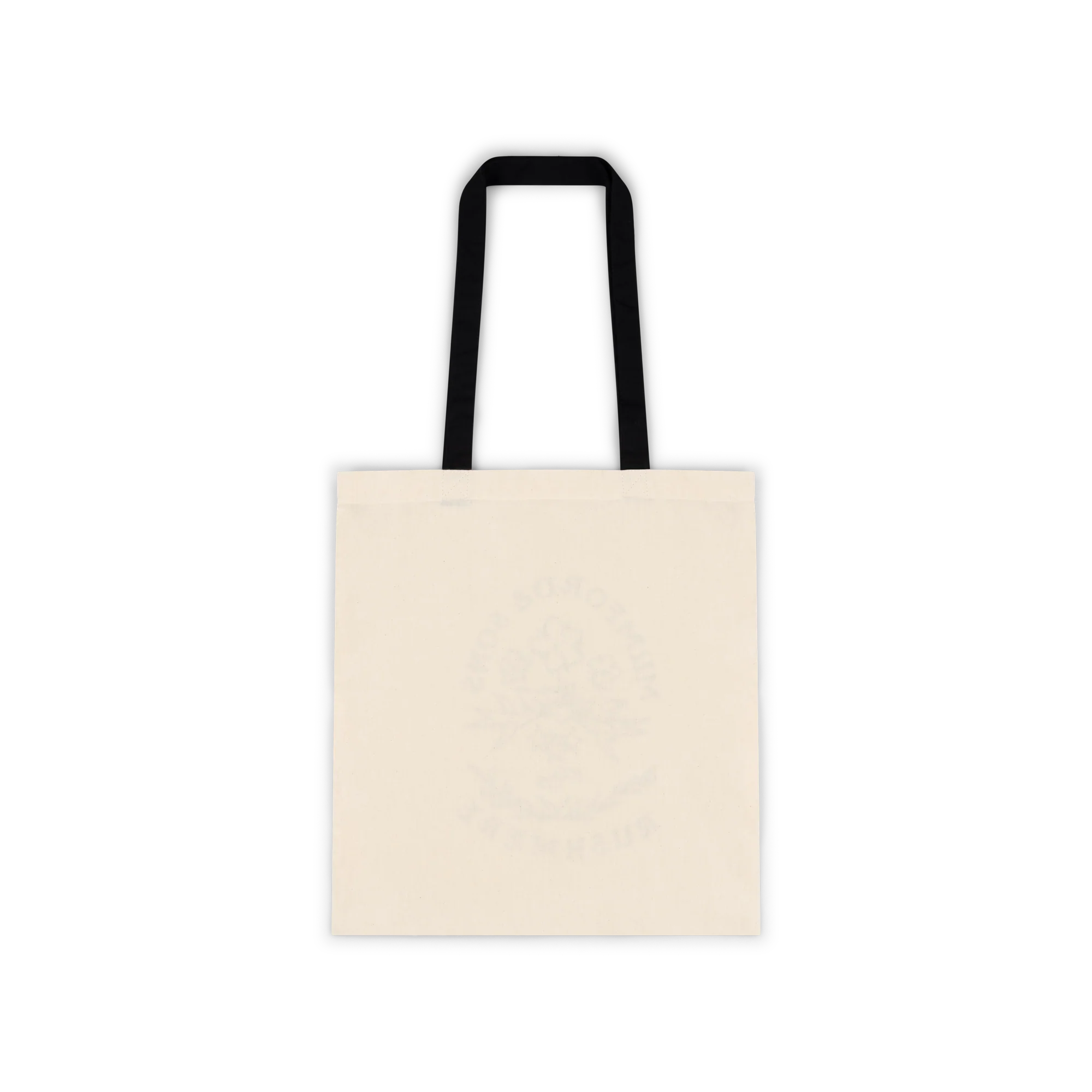 Beige Stamp Print Tote Bag - Image 7