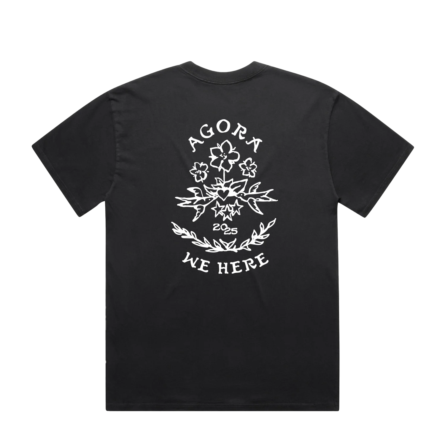 Black Agora Stamp T-shirt