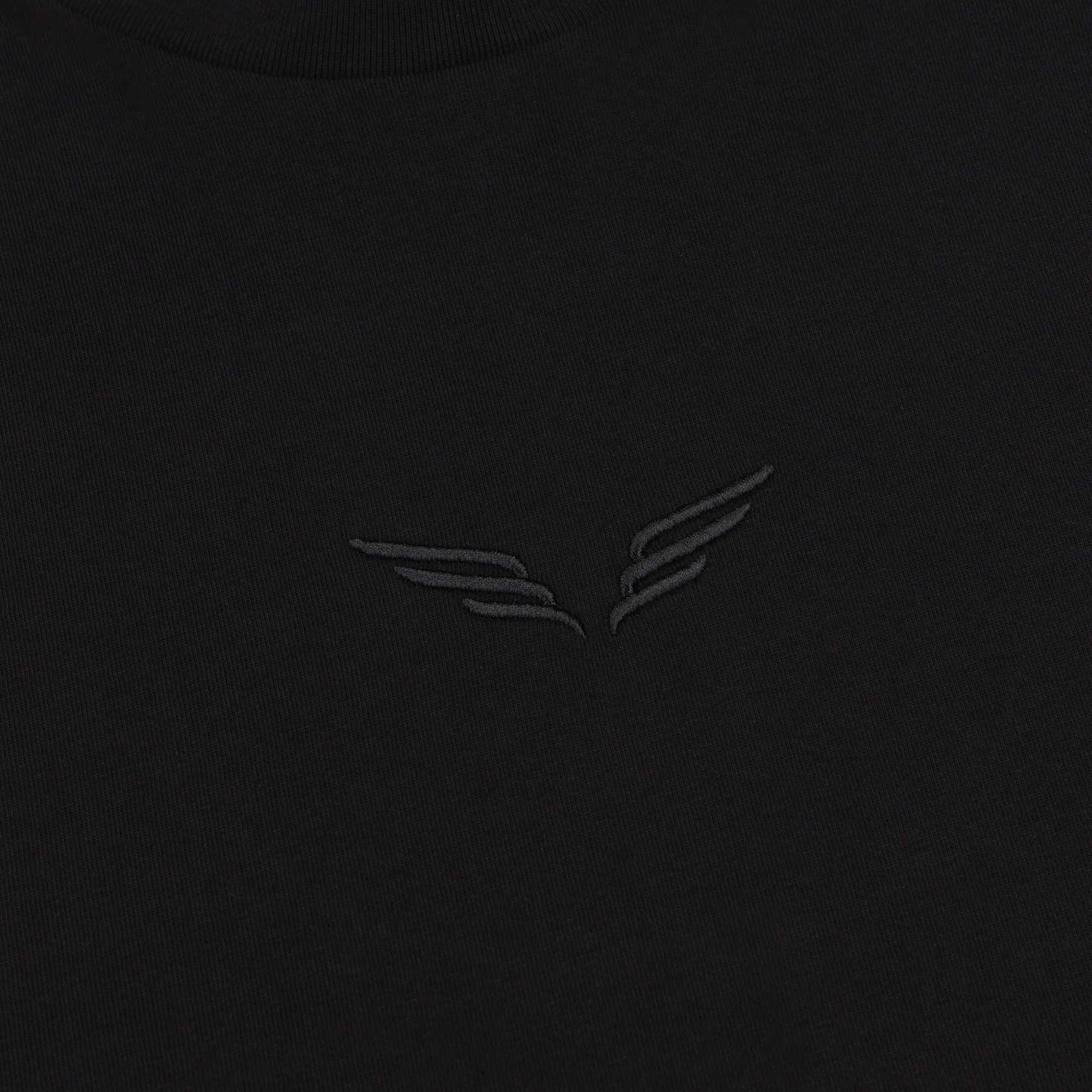 Black Embroidered Wings T-Shirt - Image 5
