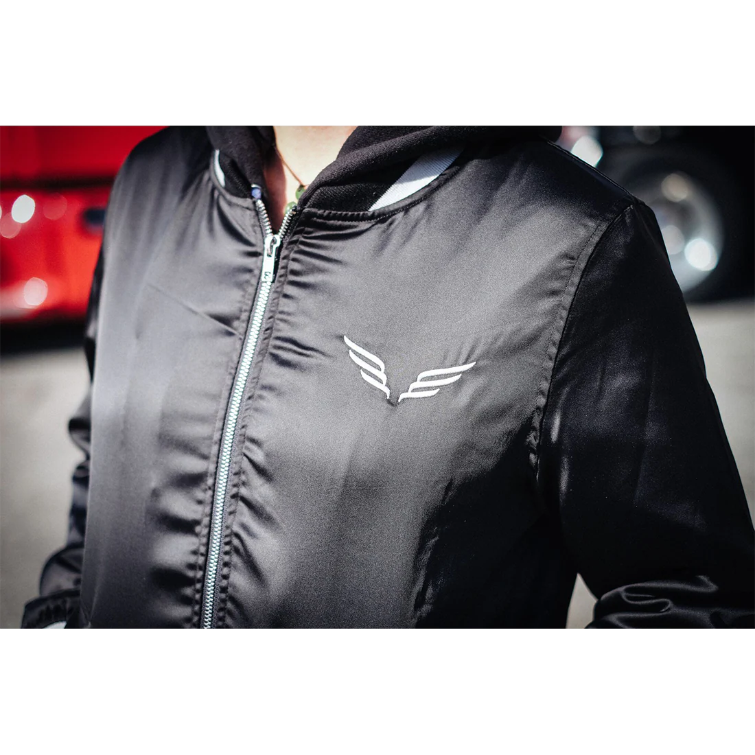 Black Horses Bomber Jacket - Image 7