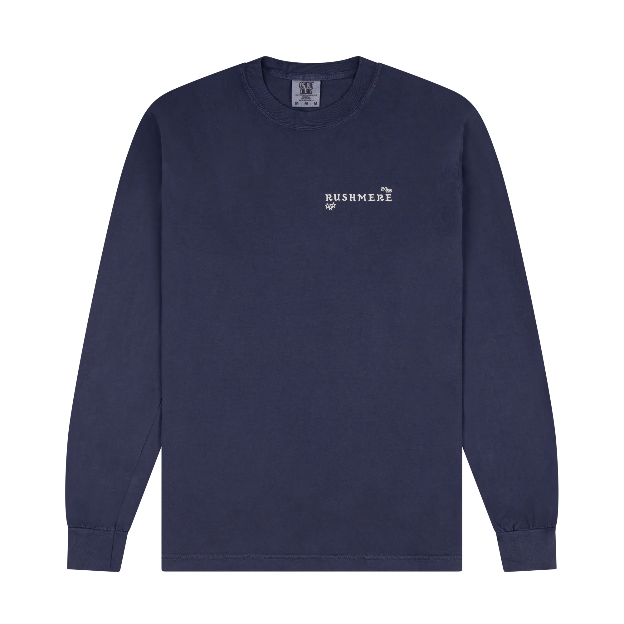Blue Stamp Print Long Sleeve T-Shirt - Image 4