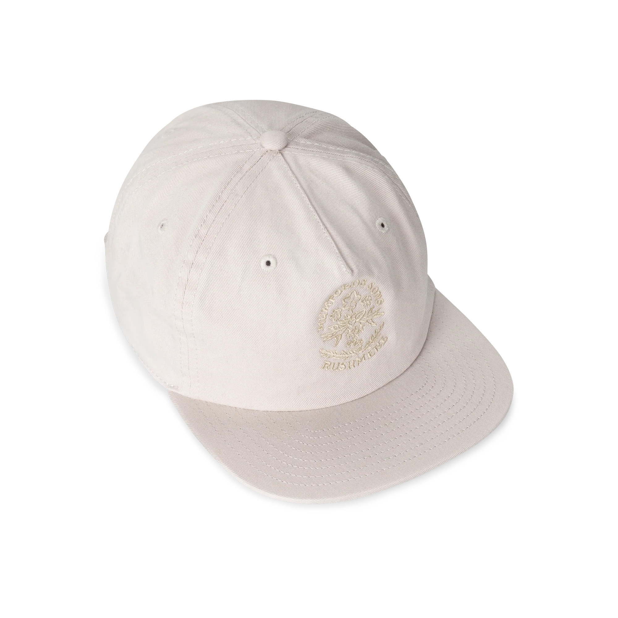 Bone Embroidered Five Panel Cap - Image 4